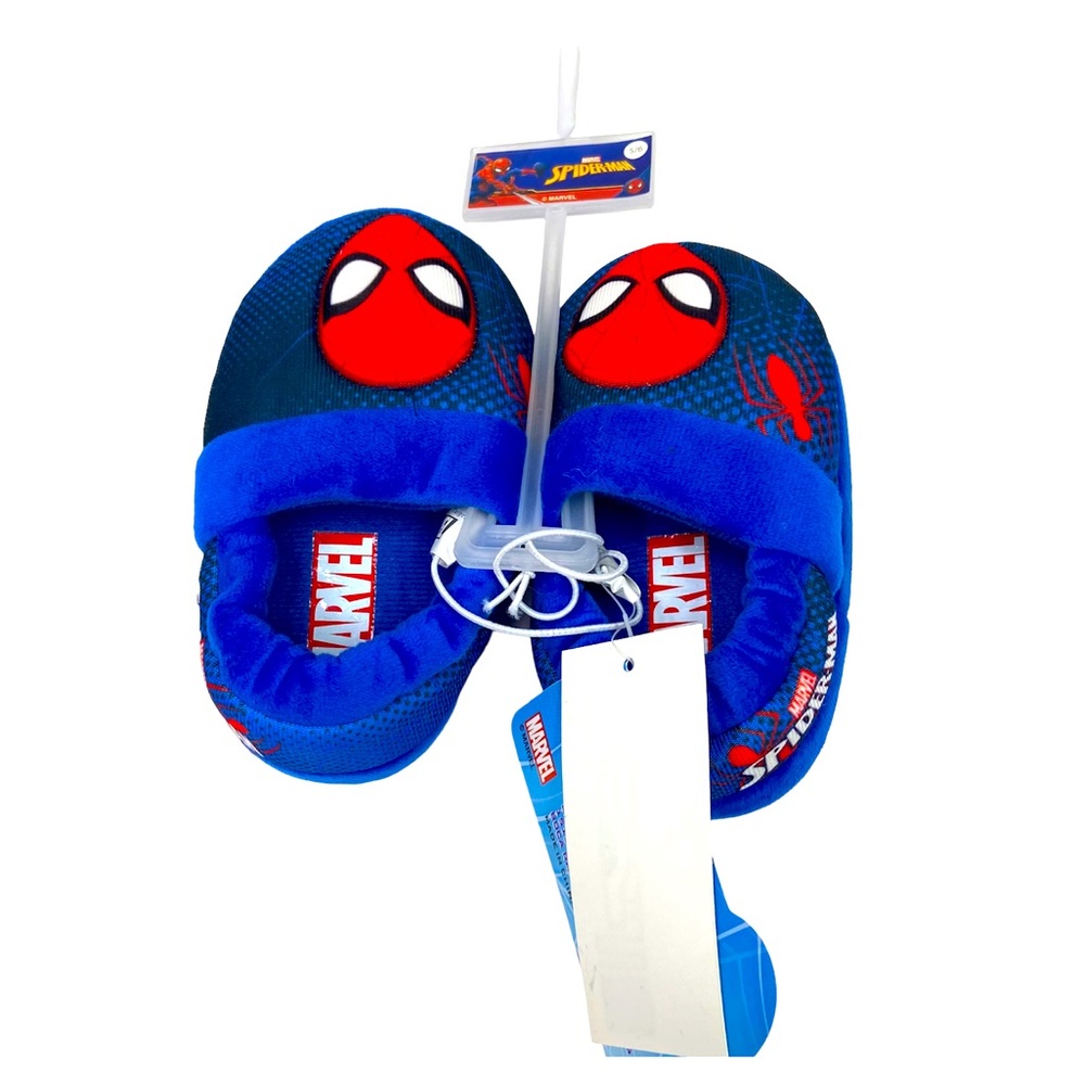 Marvel Spiderman Slippers Size Small 5/6 NEW